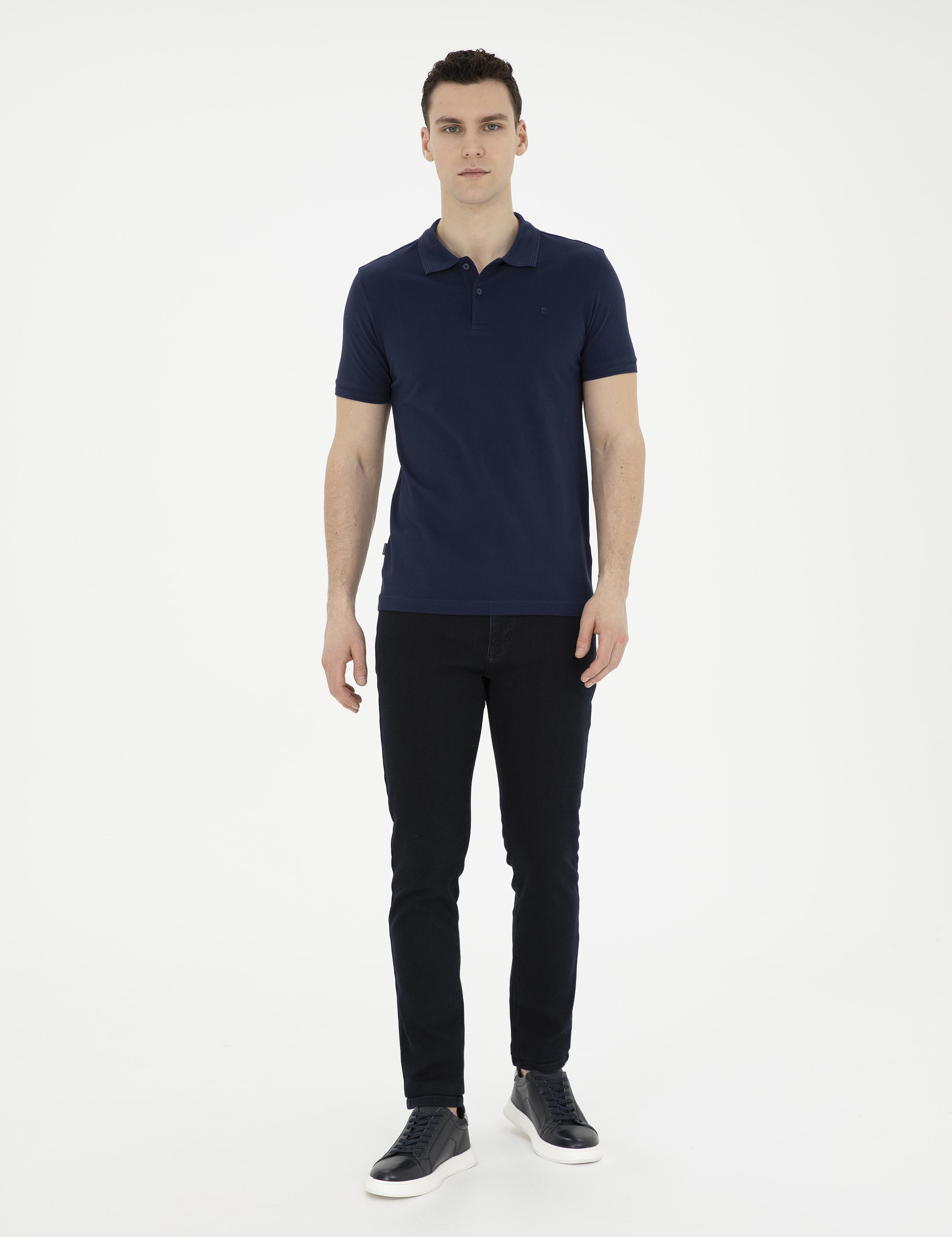 Koyu Lacivert Slim Fit Jean Pantolon