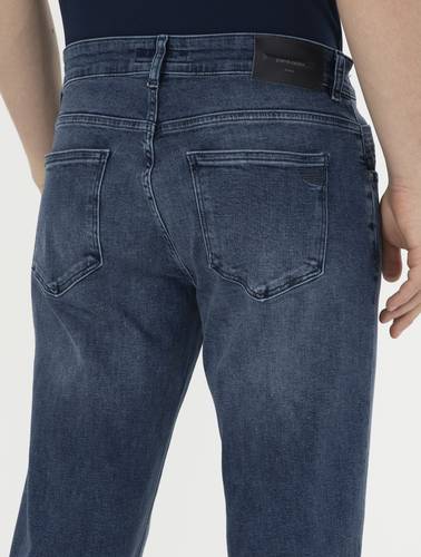 Lacivert Straight Fit Jean Pantolon