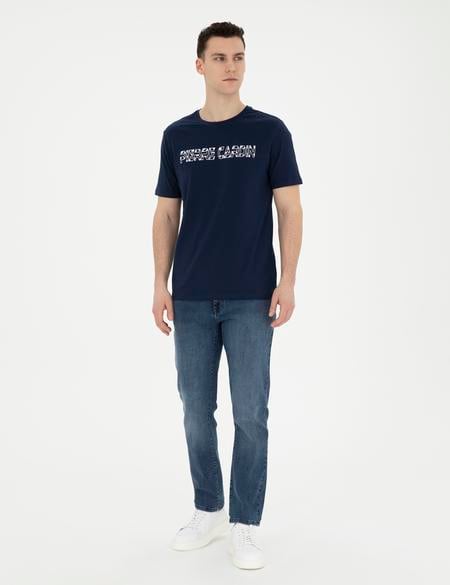 Lacivert Straight Fit Jean Pantolon - 50285115078