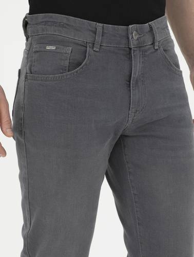 Gri Slim Fit Jean Pantolon
