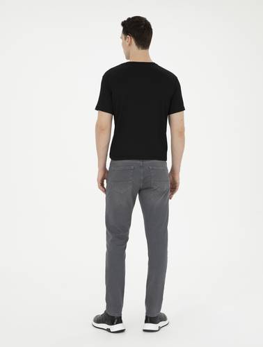 Gri Slim Fit Jean Pantolon