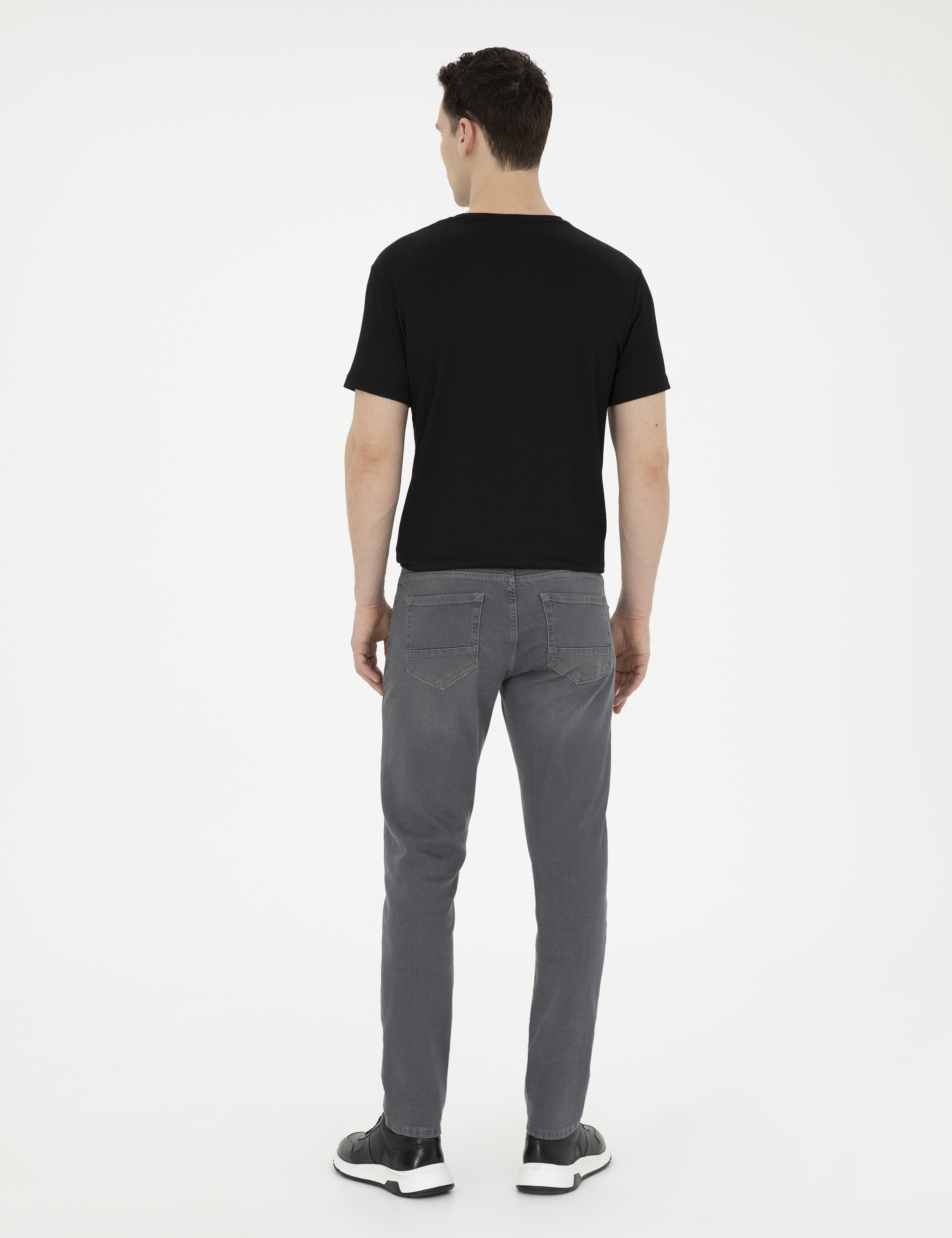Gri Slim Fit Jean Pantolon
