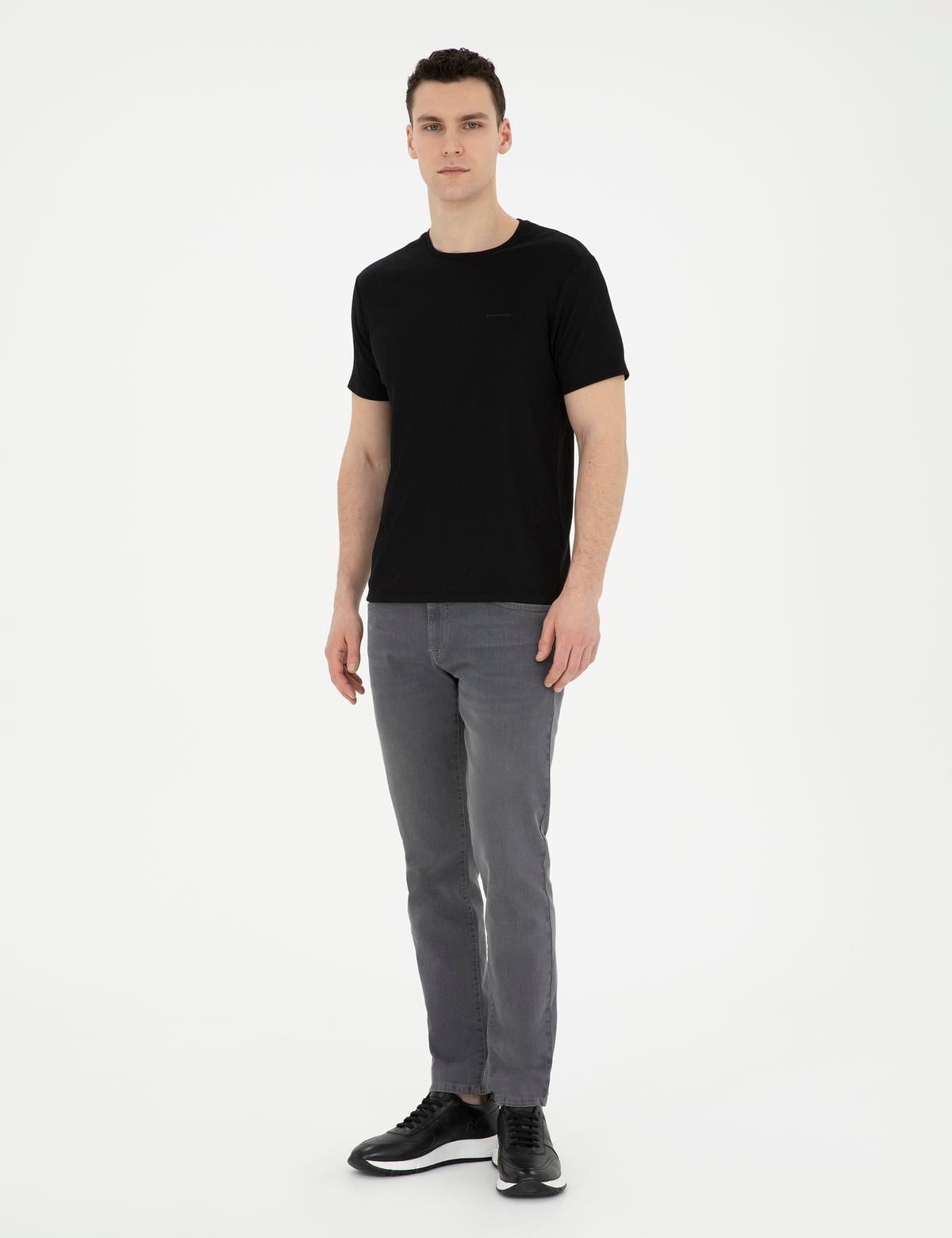Gri Slim Fit Jean Pantolon - 50288137016