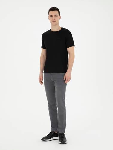Gri Slim Fit Jean Pantolon