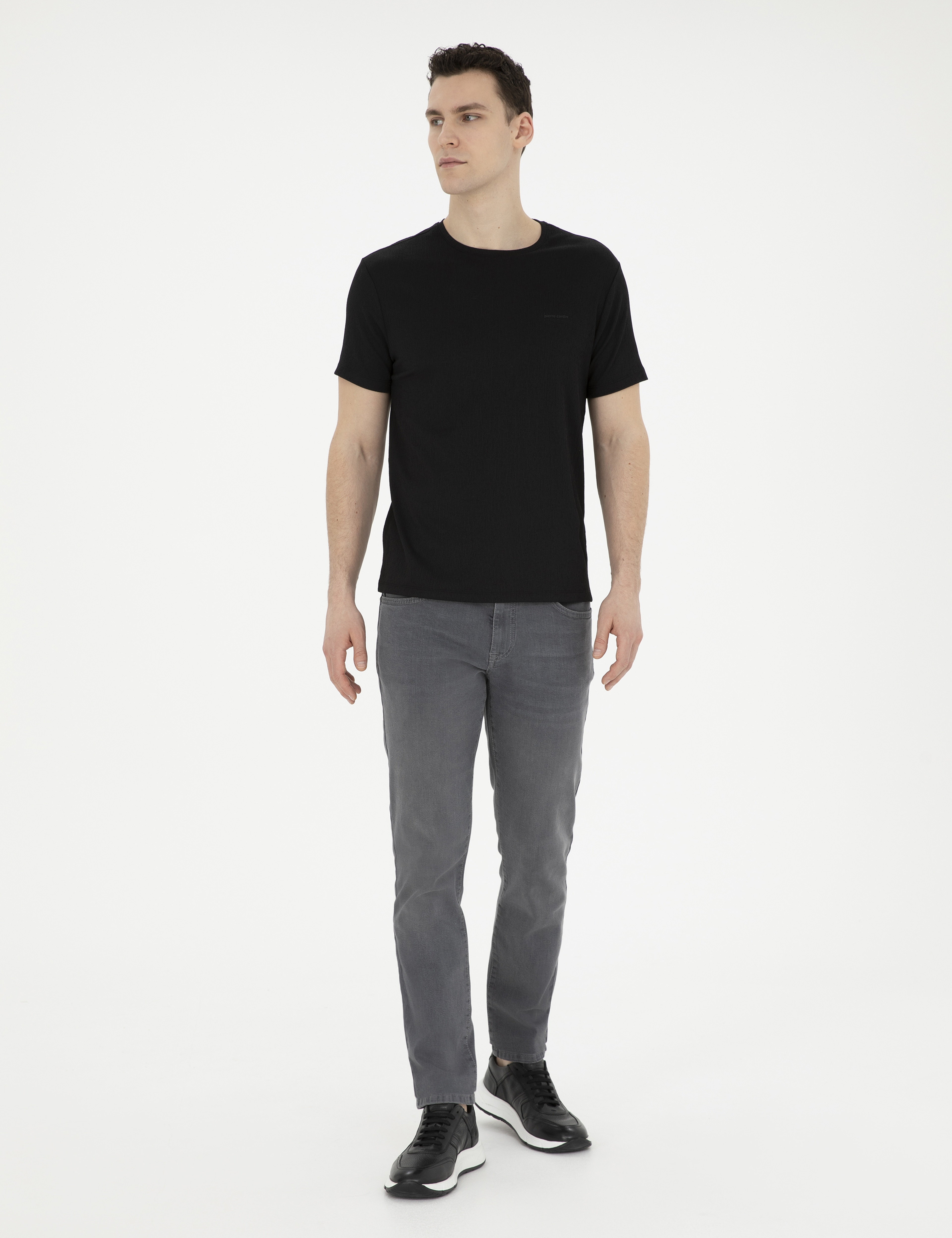 Gri Slim Fit Jean Pantolon