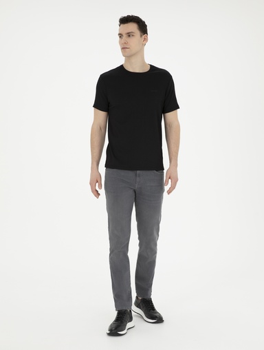 Gri Slim Fit Jean Pantolon