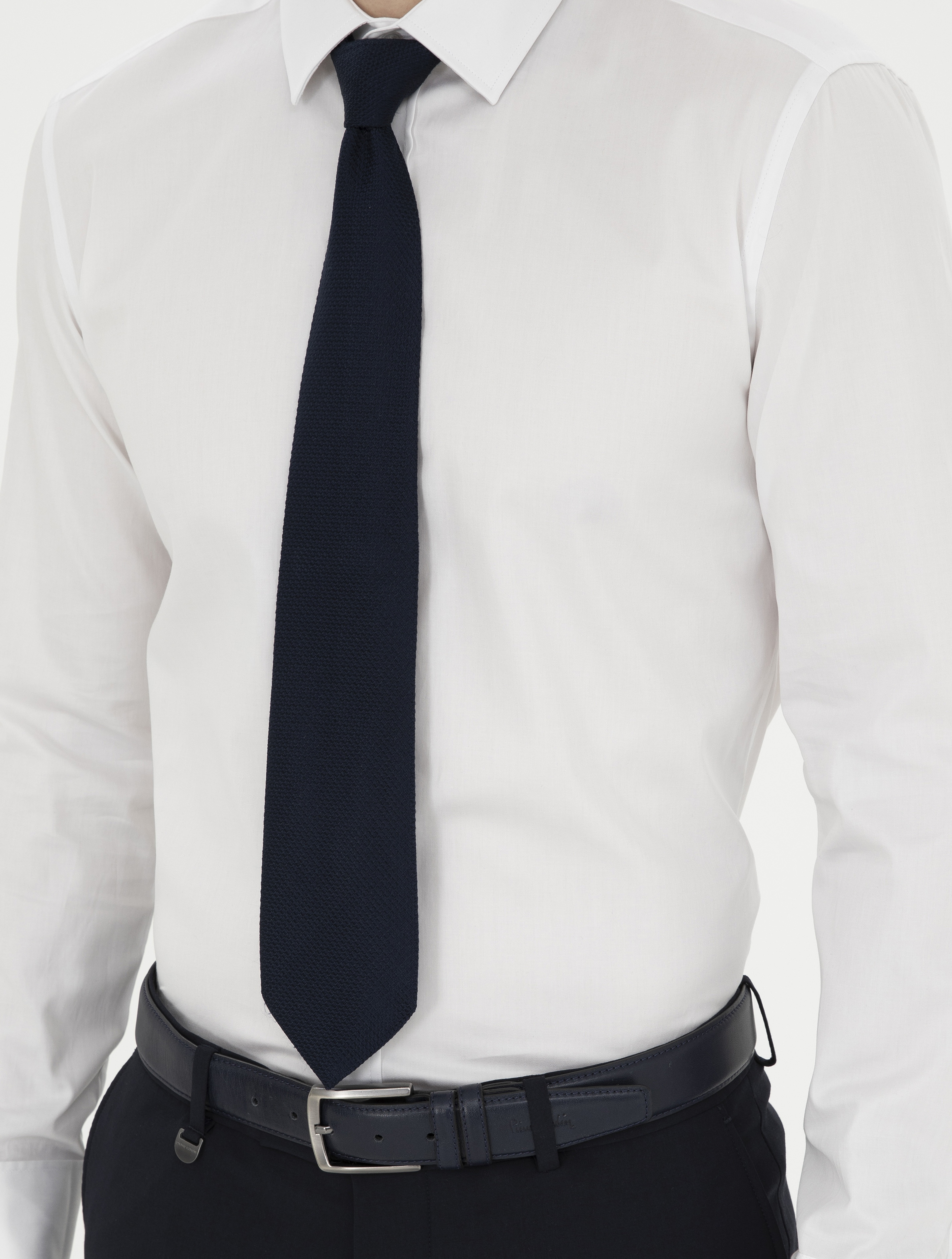 Beyaz Slim Fit Uzun Kollu Basic Gömlek - Image 6