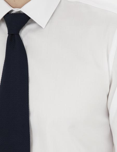 Beyaz Slim Fit Uzun Kollu Basic Gömlek - 50286103001