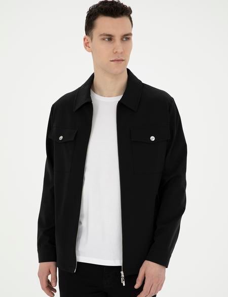 Siyah Regular Fit Ceket - 50287776023