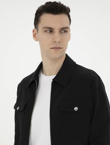 Siyah Regular Fit Ceket
