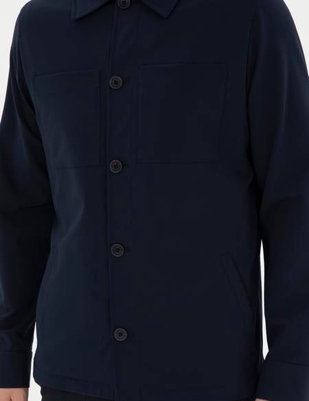 Lacivert Regular Fit Gömlek Ceket - 50288723050