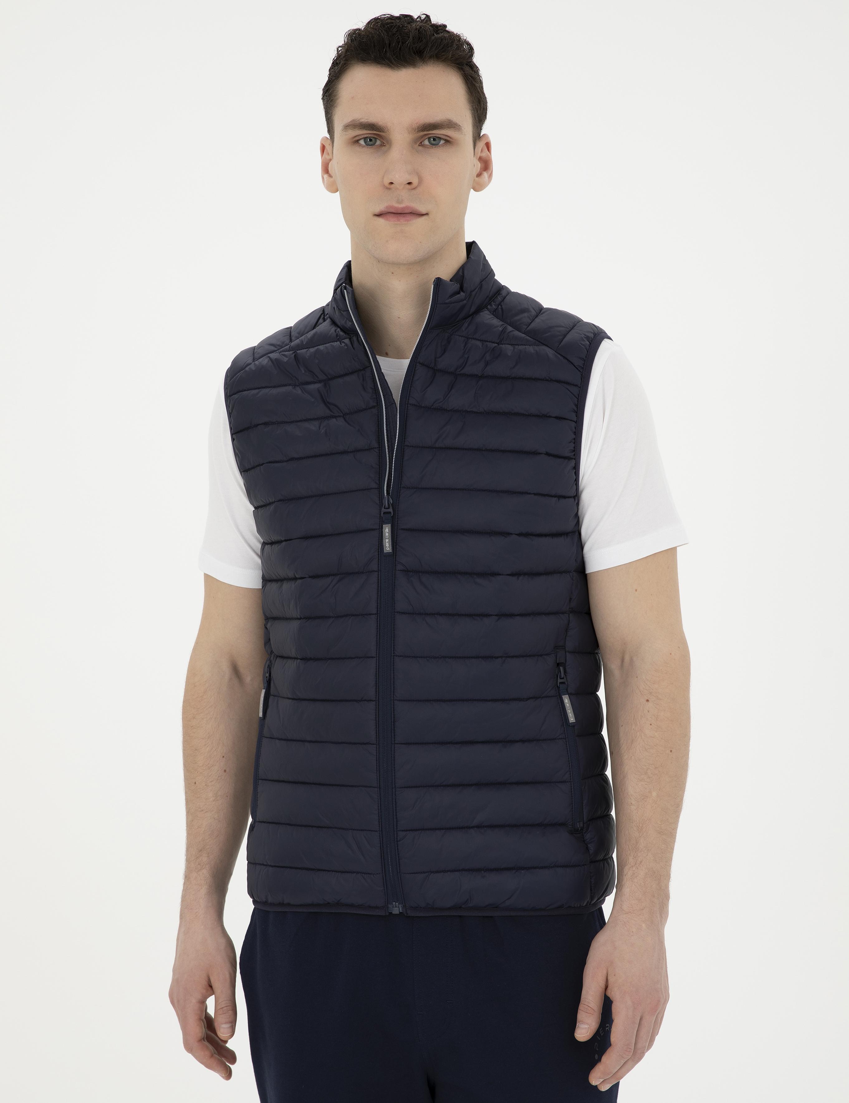 Lacivert Dolgulu Ultra Hafif Şişme Yelek