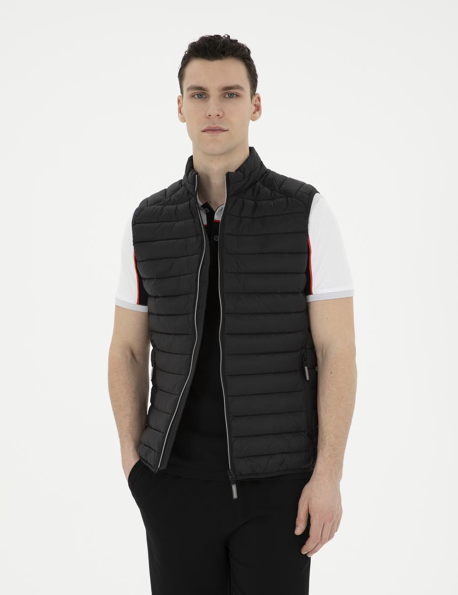 Siyah Dolgulu Ultra Hafif Şişme Yelek