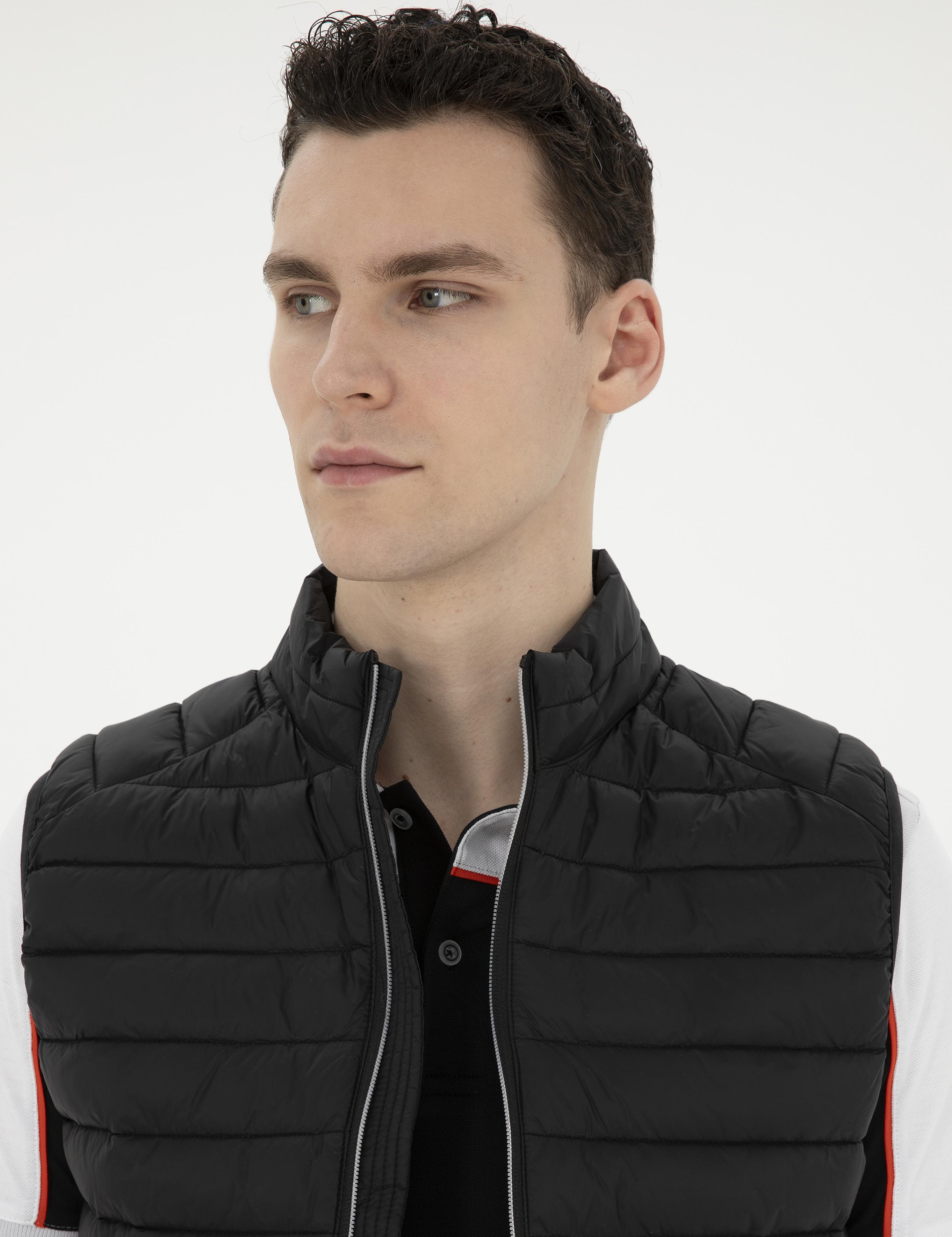 Siyah Dolgulu Ultra Hafif Şişme Yelek