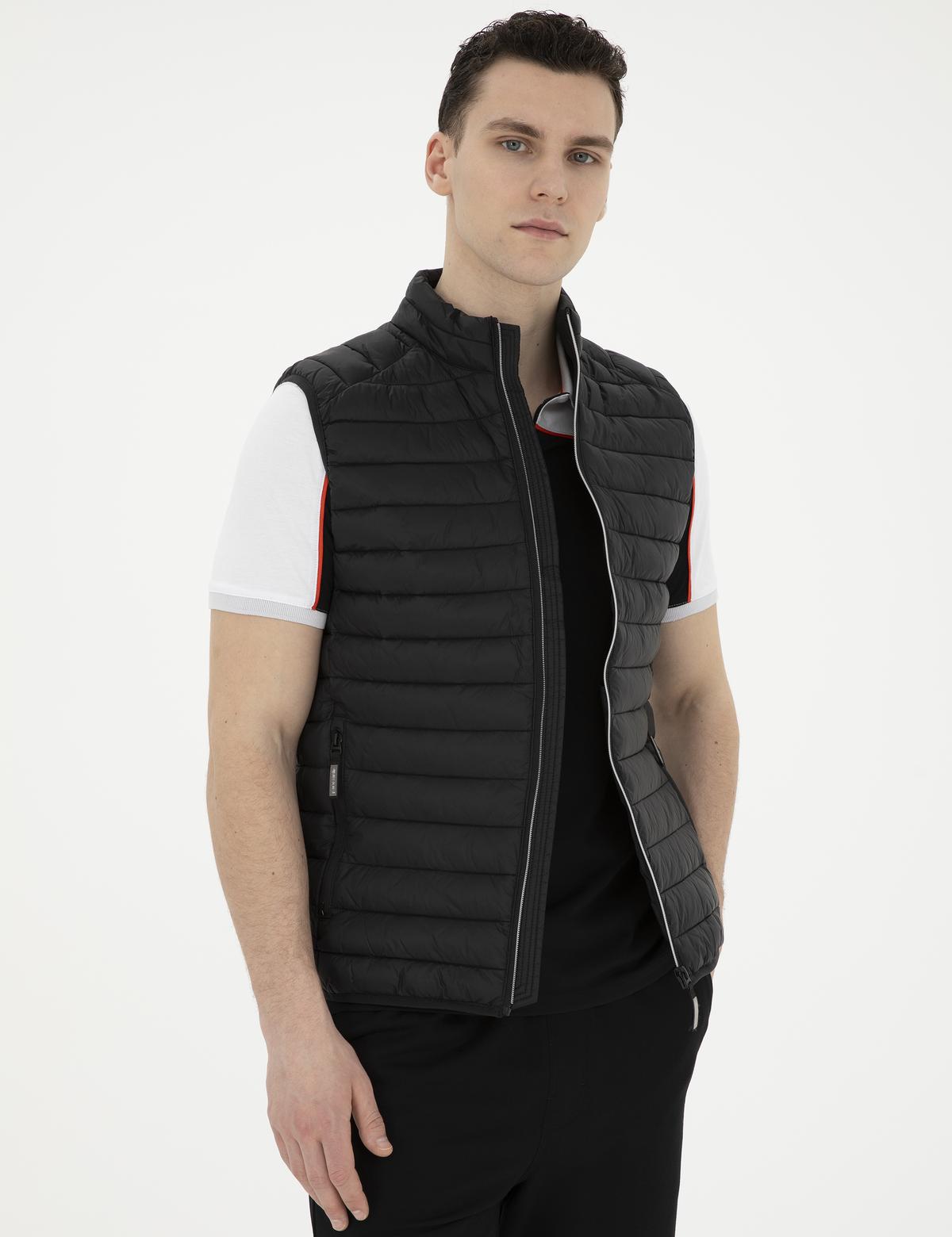 Siyah Dolgulu Ultra Hafif Şişme Yelek - 50281903012