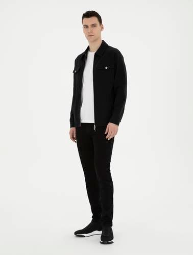 Siyah Slim Fit Jean Pantolon