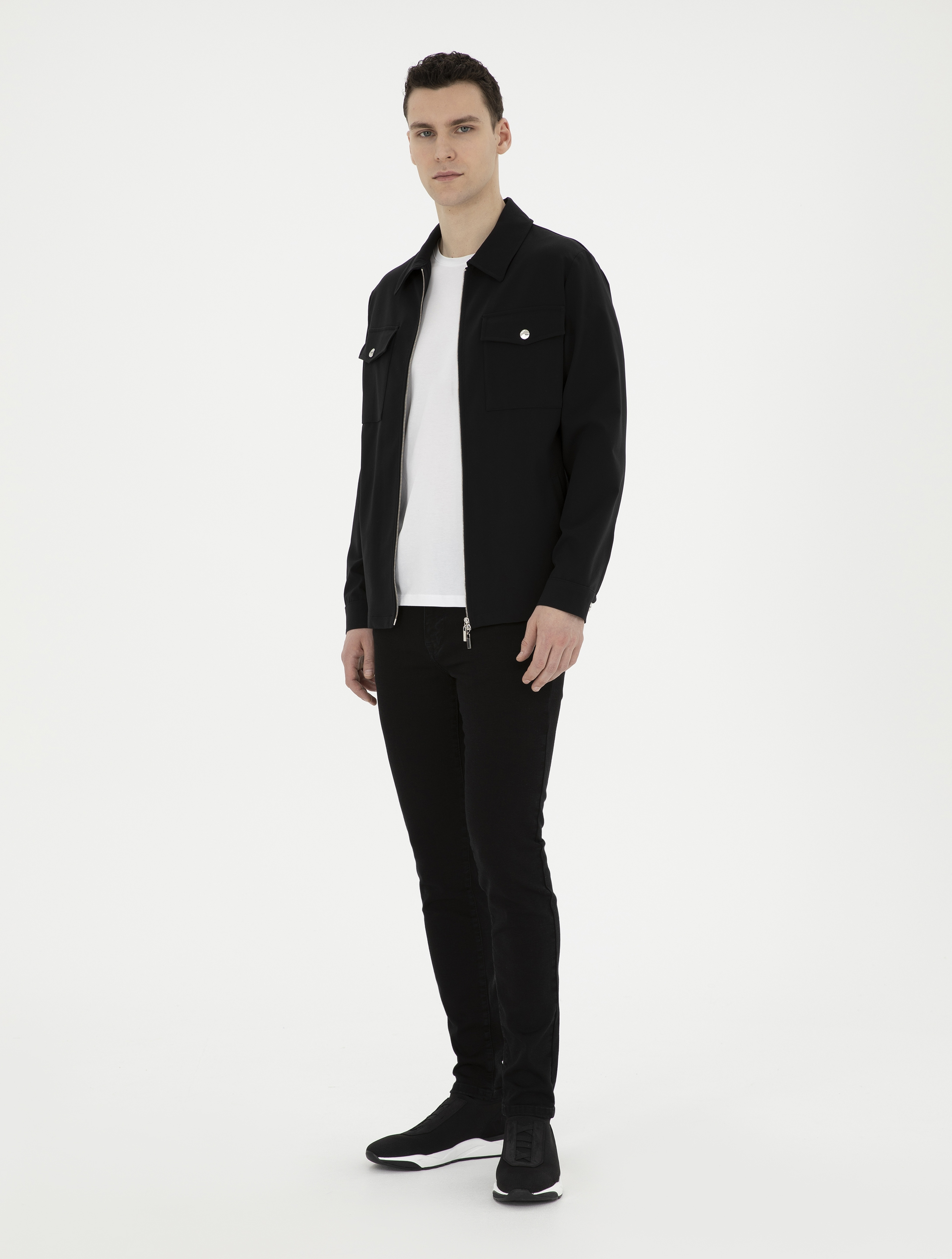 Siyah Slim Fit Jean Pantolon - Image 3
