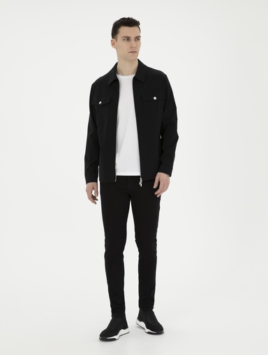 Siyah Slim Fit Jean Pantolon