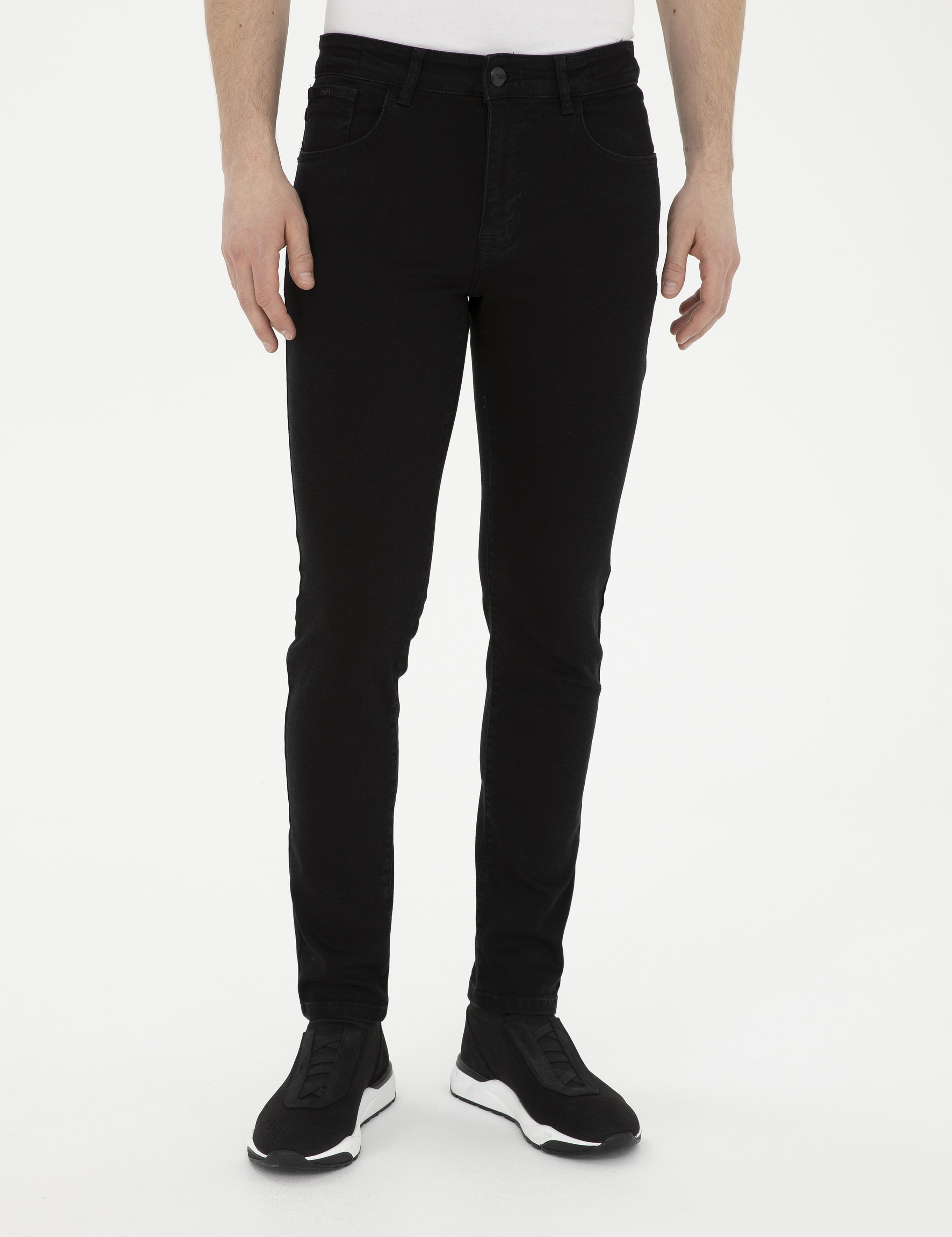 Siyah Slim Fit Jean Pantolon