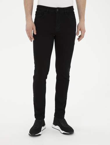 Siyah Slim Fit Jean Pantolon