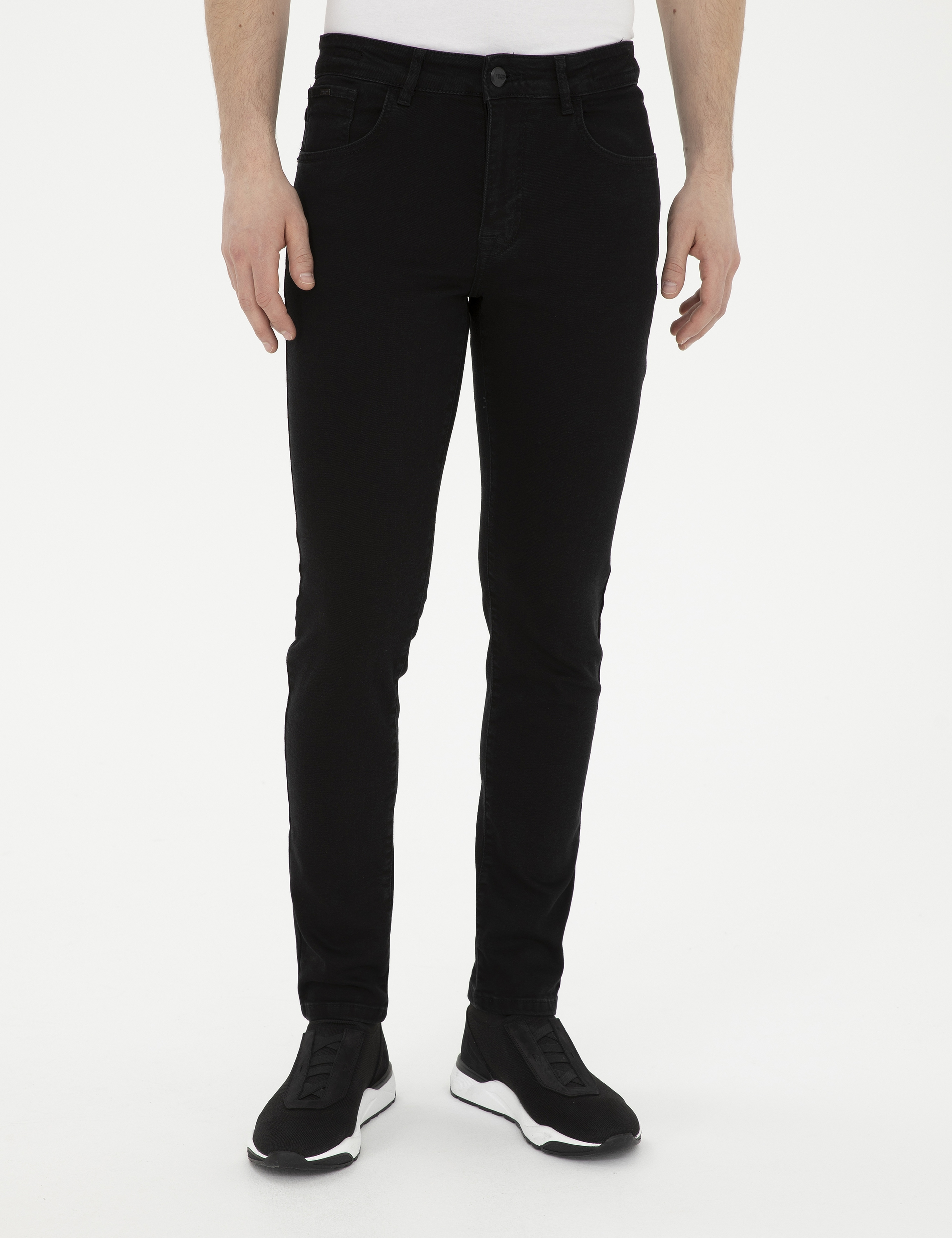 Siyah Slim Fit Jean Pantolon