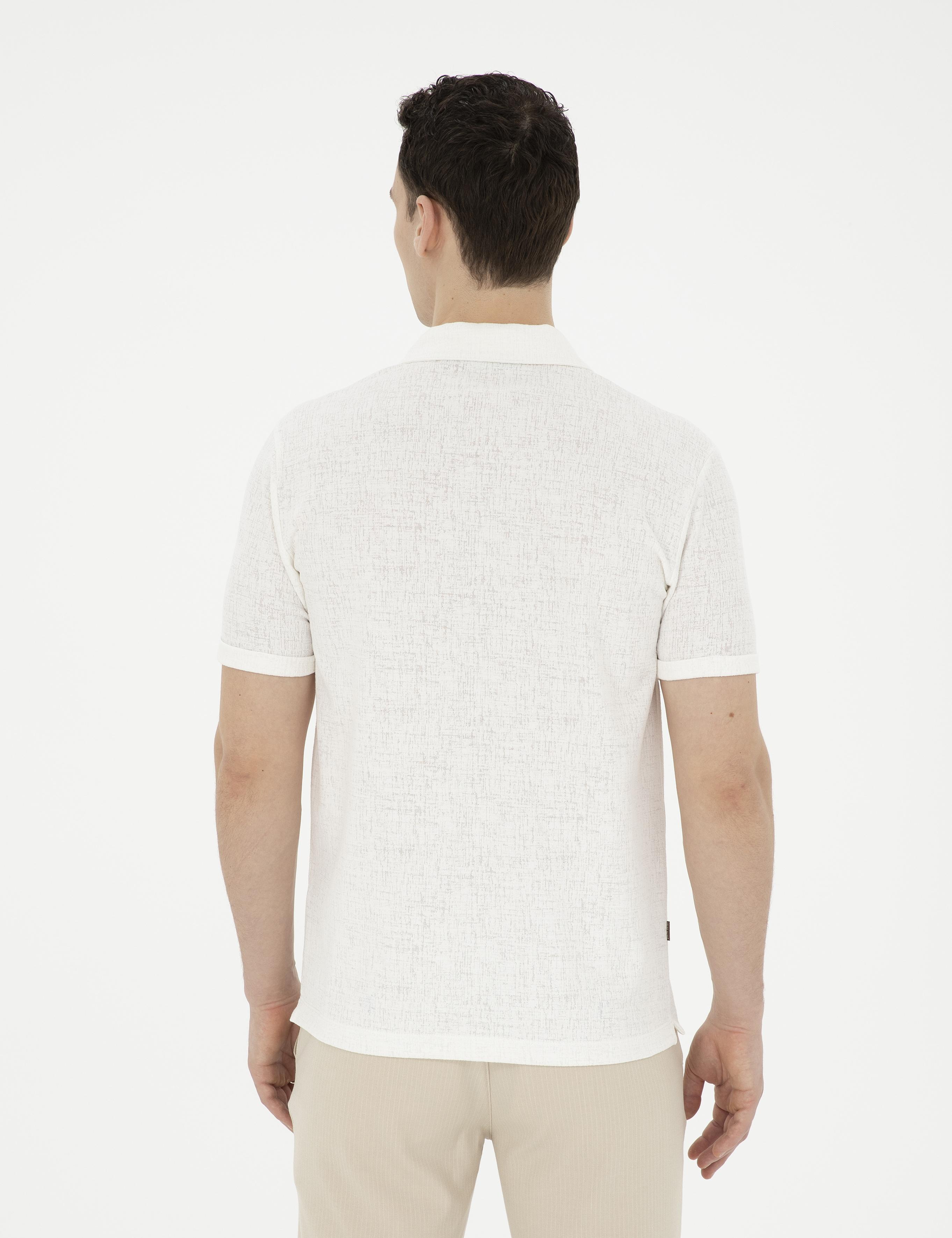 Ekru Slim Fit Tişört