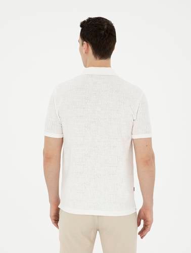 Ekru Slim Fit Tişört
