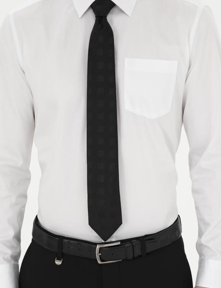 Beyaz Parlak Saten Regular Fit Uzun Kollu Basic Gömlek - 50286106015