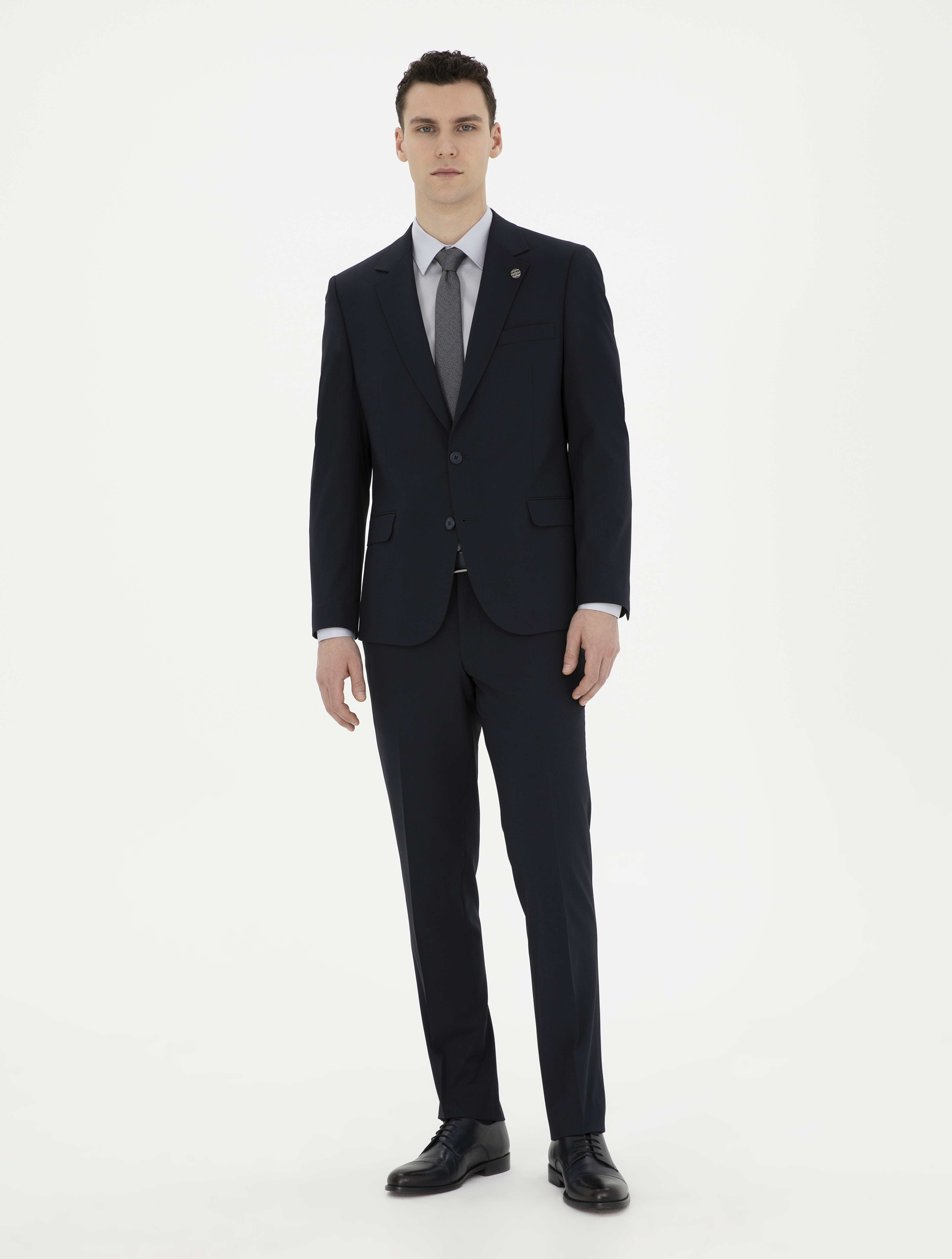 Lacivert Slim Fit Takım Elbise - Image 1