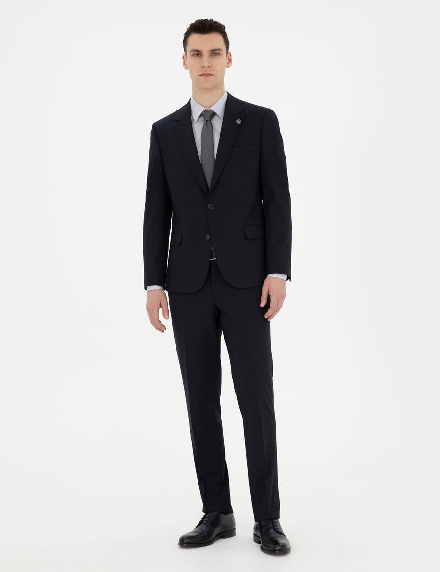 Lacivert Slim Fit Takım Elbise