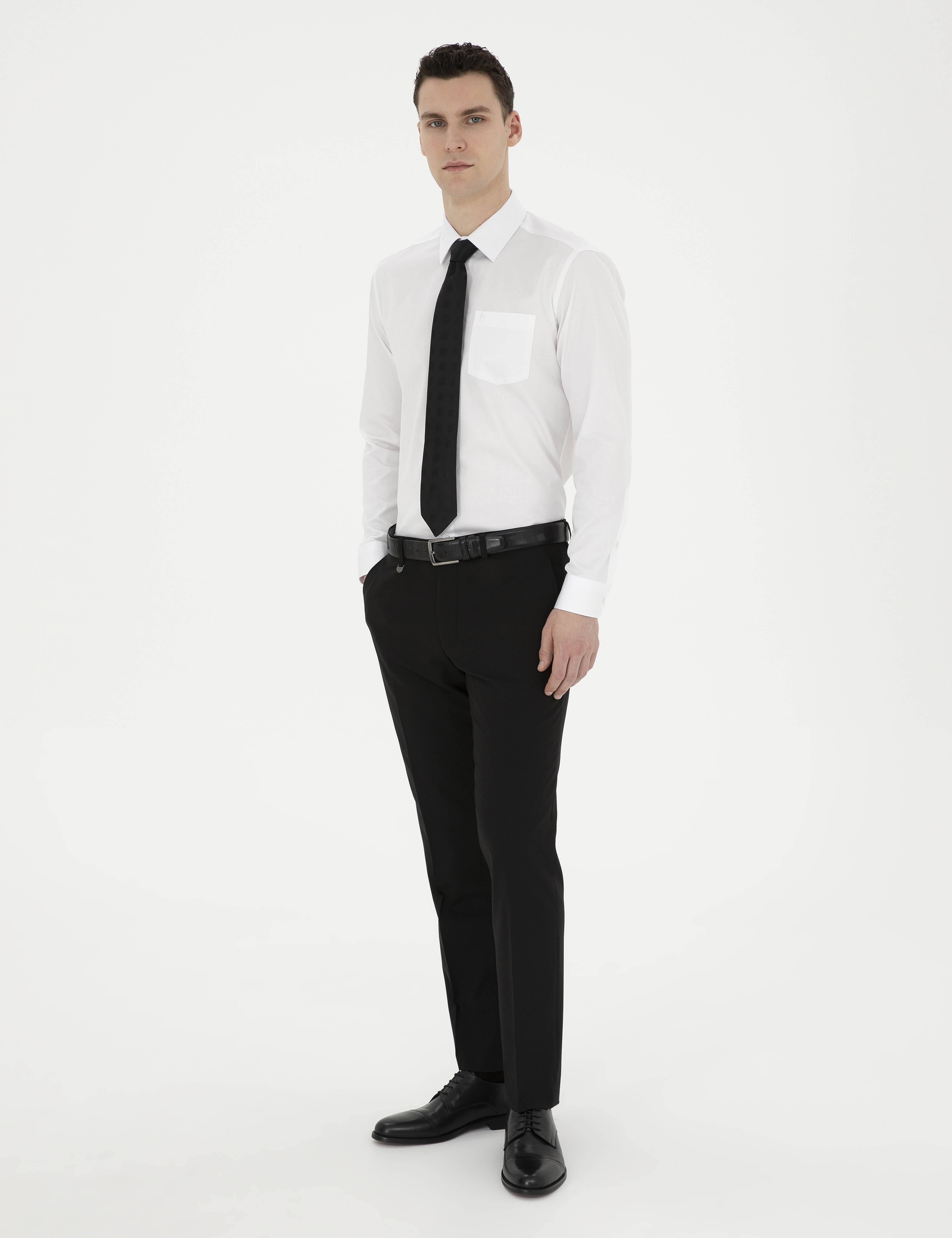 Siyah Slim Fit Kumaş Pantolon