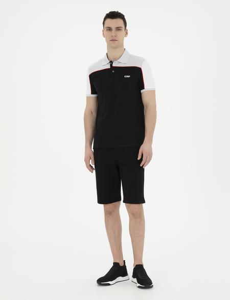 Siyah Slim Fit Tişört - 50284174023