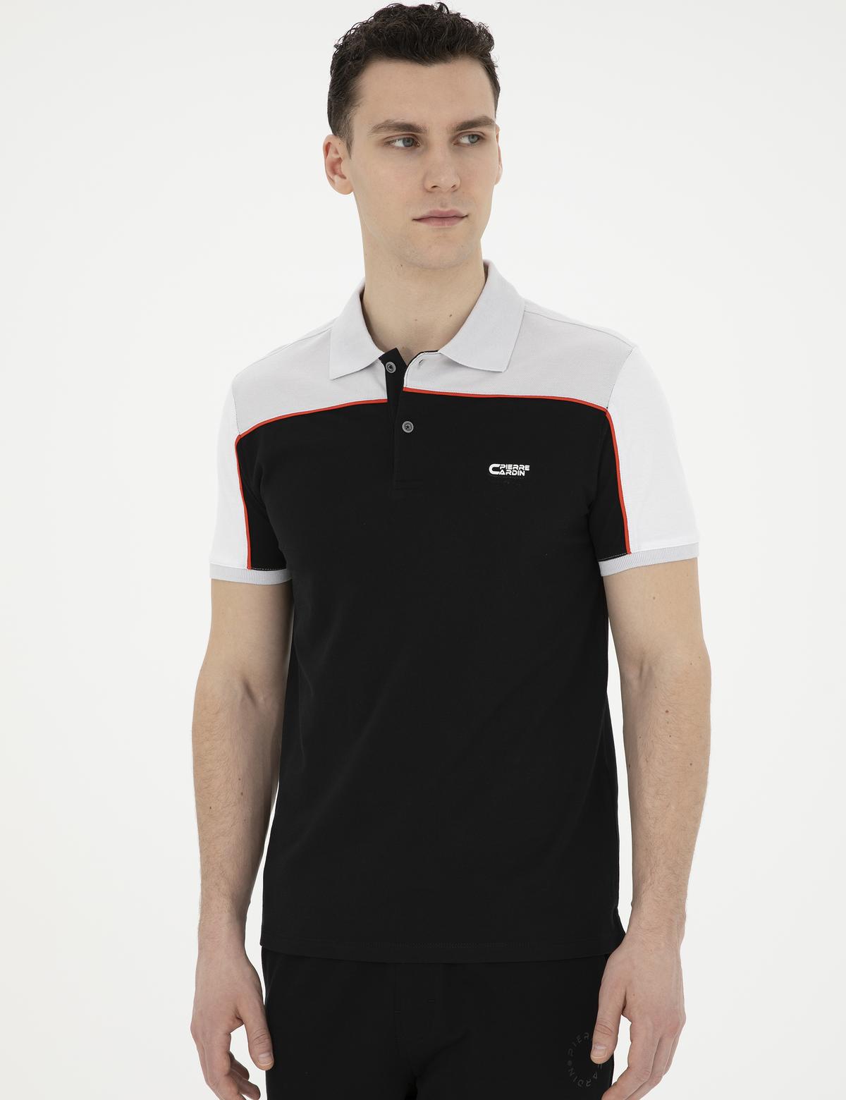 Siyah Slim Fit Tişört - 50284174023