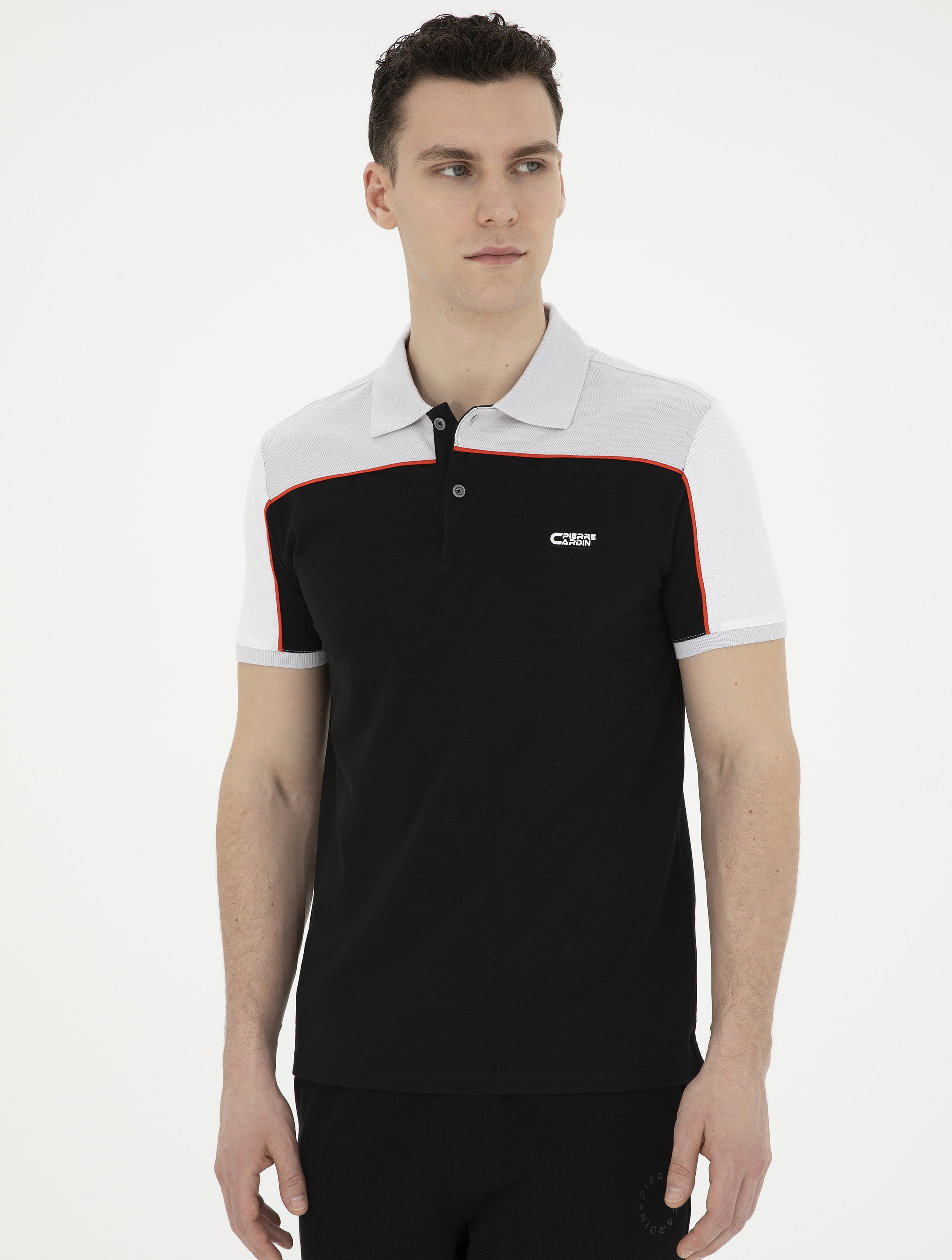Siyah Slim Fit Tişört - Image 3