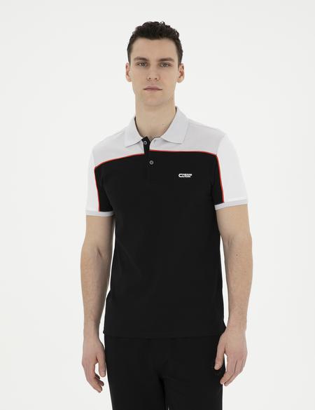 Siyah Slim Fit Tişört - 50284174023