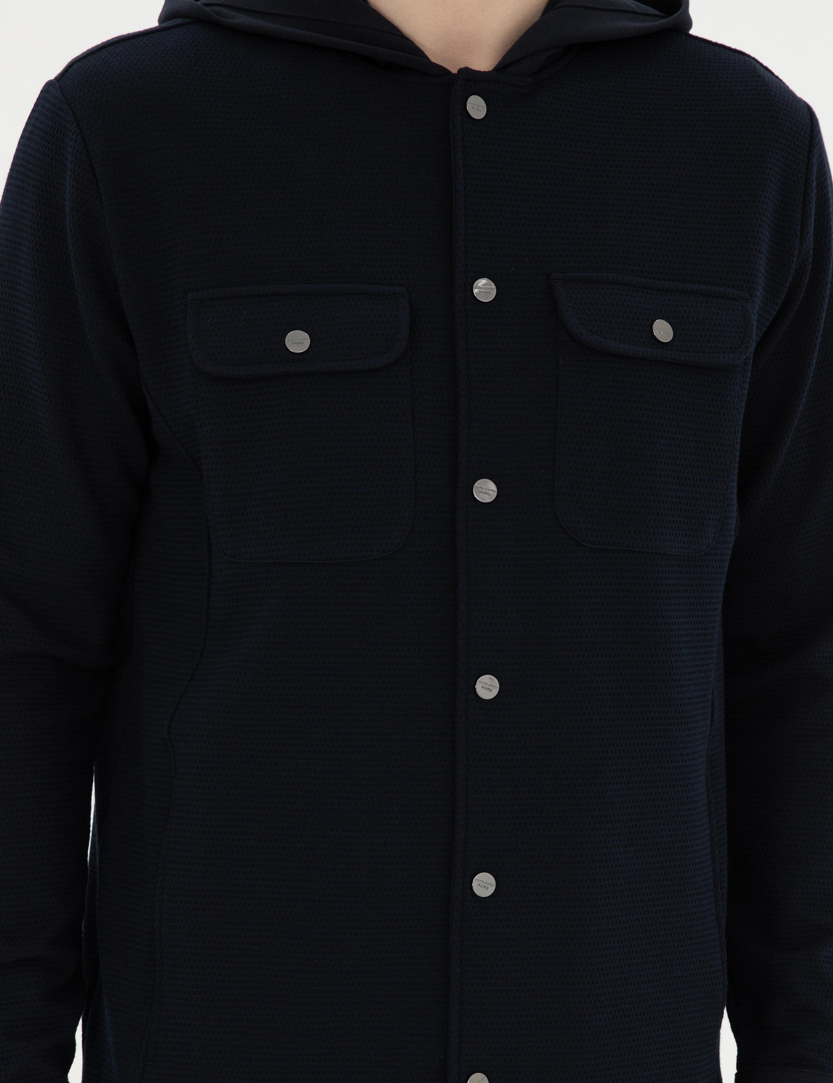 Siyah Regular Fit Örme Hırka