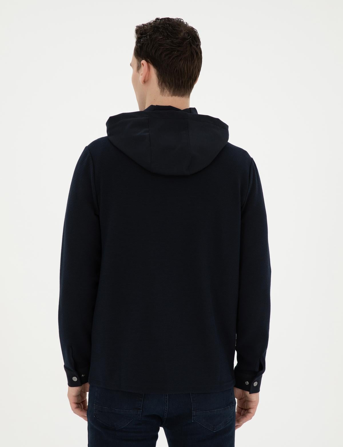 Siyah Regular Fit Örme Hırka - 50285214027