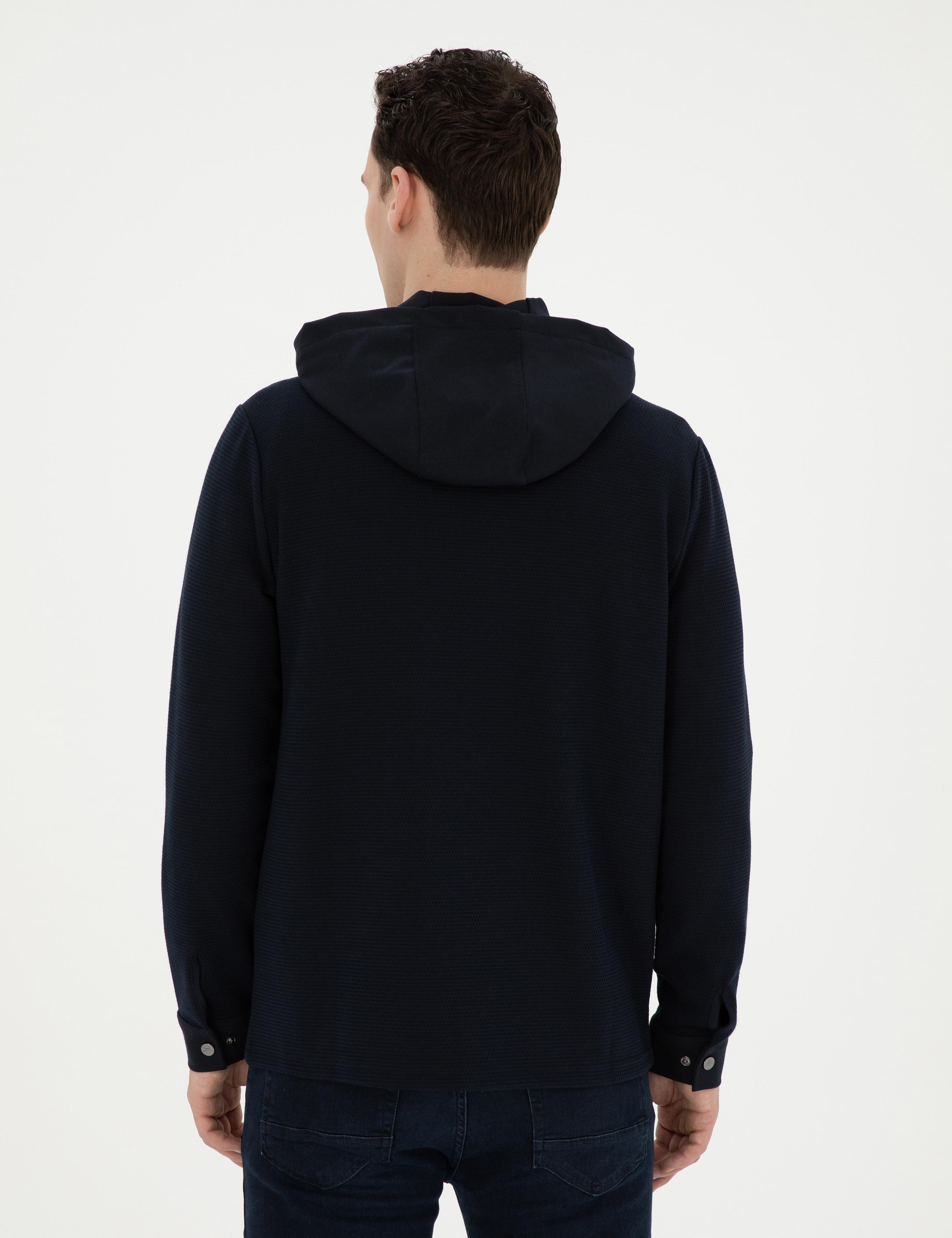 Siyah Regular Fit Örme Hırka