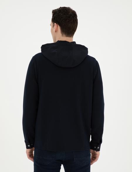 Siyah Regular Fit Örme Hırka - 50285214027