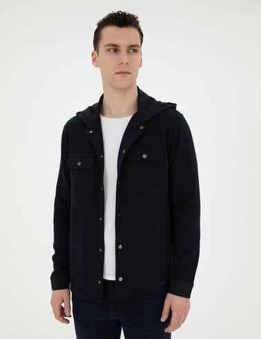 Siyah Regular Fit Örme Hırka
