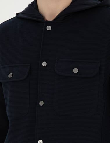 Siyah Regular Fit Örme Hırka