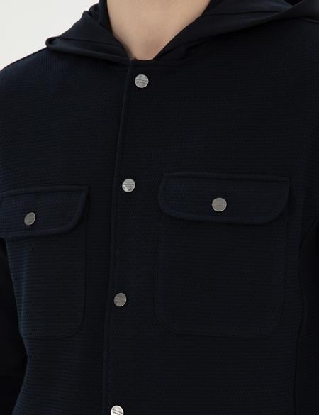 Siyah Regular Fit Örme Hırka - 50285214027