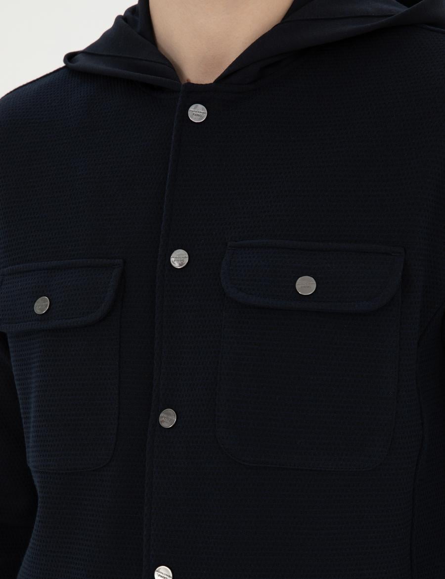 Siyah Regular Fit Örme Hırka