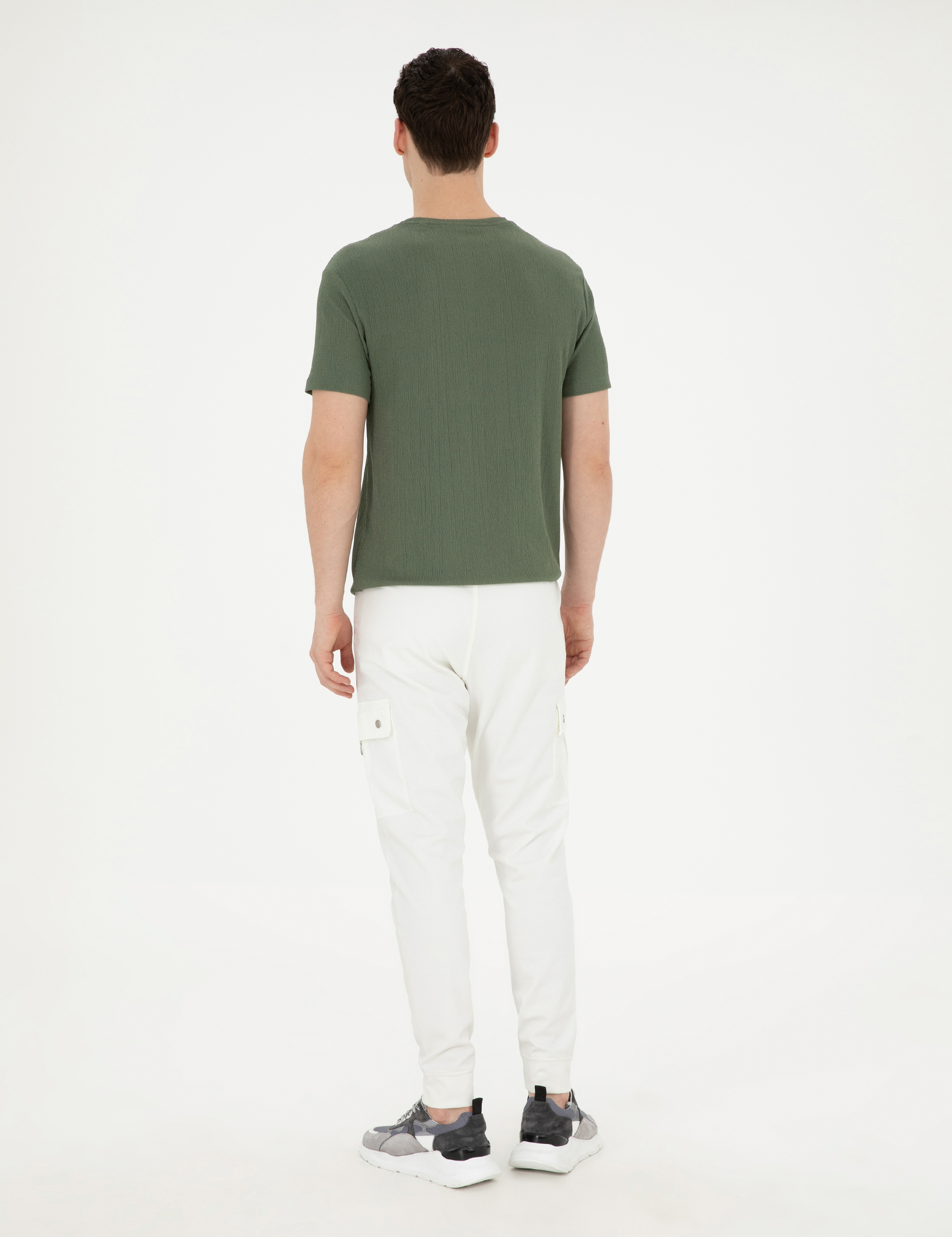 Ekru Carrot Fit Eşofman Altı - Image 4