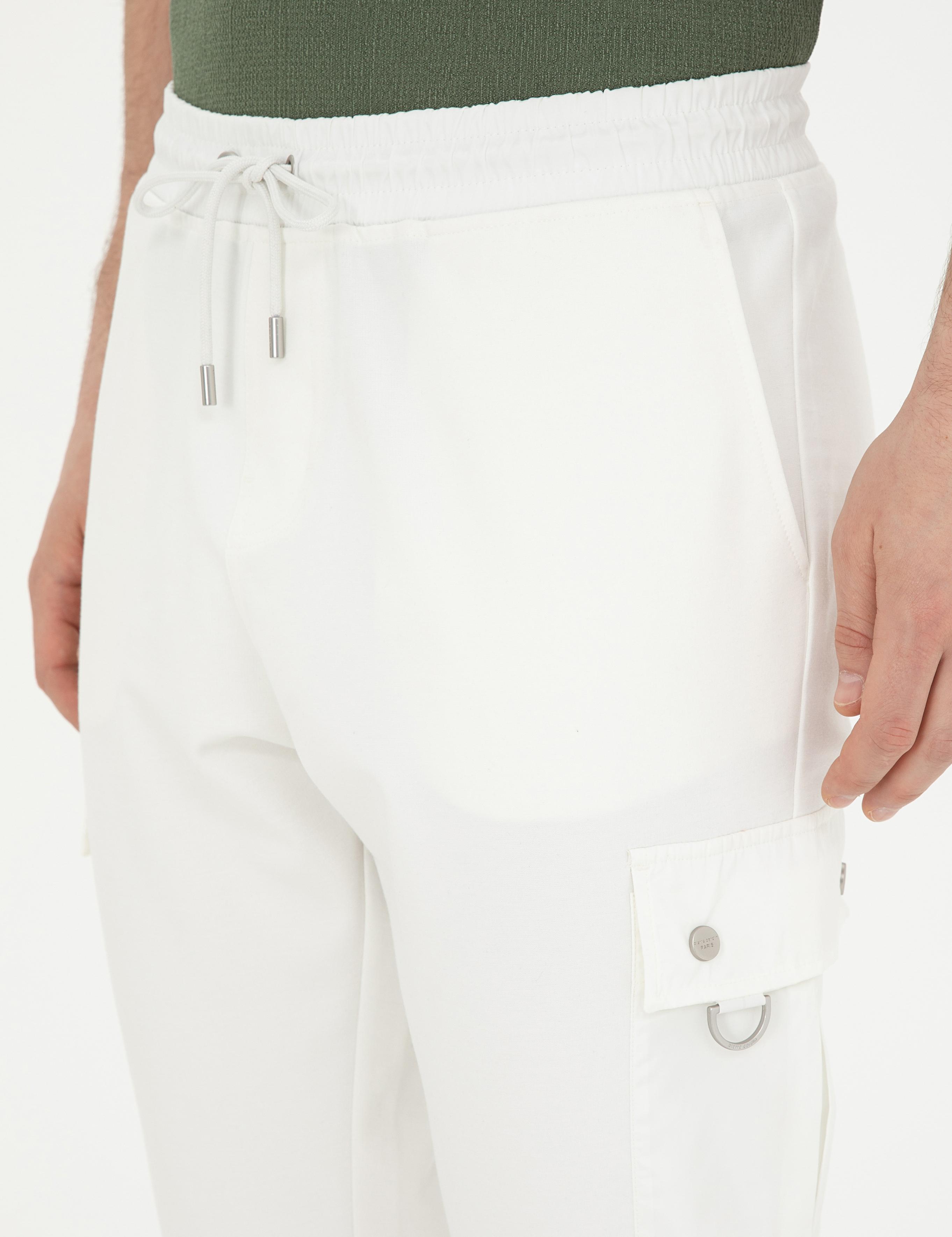 Ekru Carrot Fit Eşofman Altı