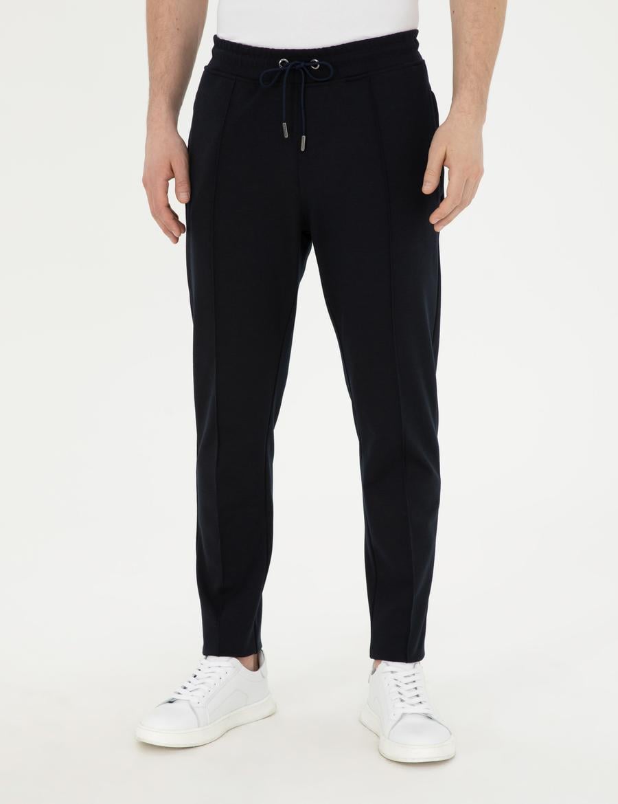 Lacivert Slim Fit Eşofman Altı