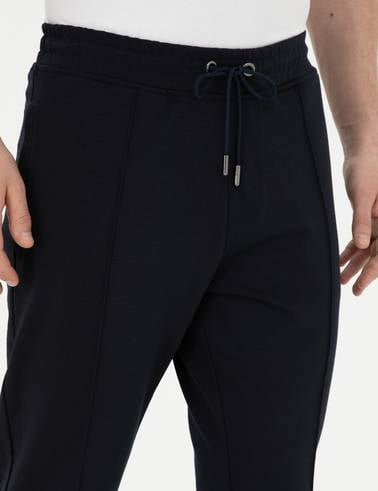Lacivert Slim Fit Eşofman Altı