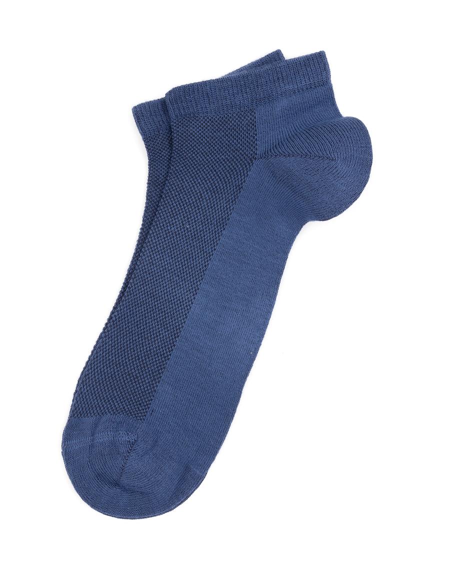 Erkek Bambu Karışımlı Mavi Patik Basic Çorap
