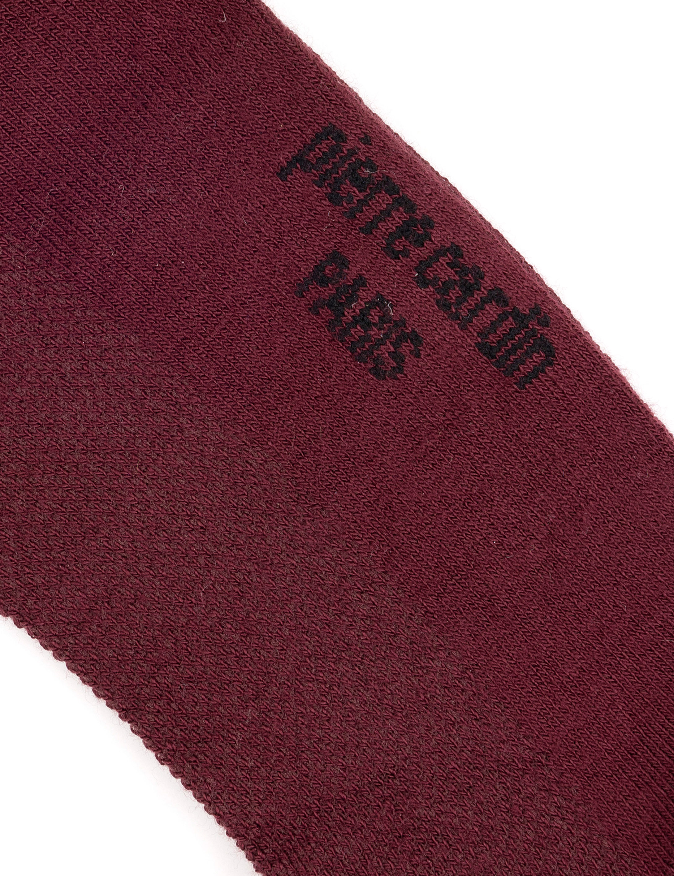 Erkek Bambu Karışımlı Bordo Patik Basic Çorap - Image 3