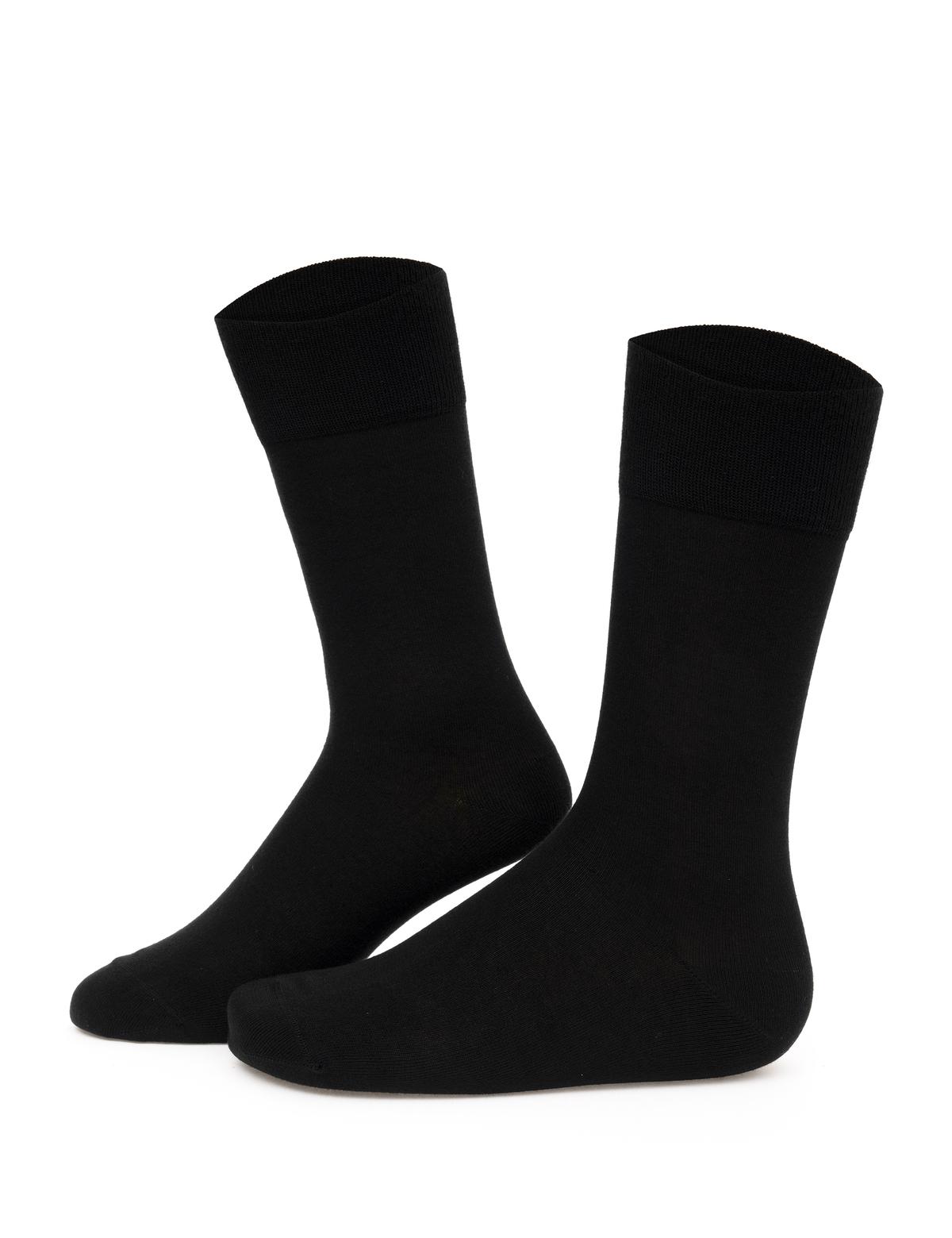 Erkek Bambu Karışımlı Siyah Soket Basic Çorap